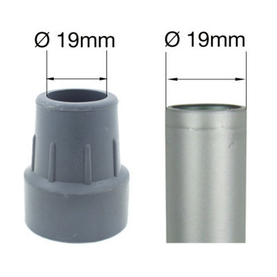 Walking Stick Rubber Ferrules Cane Tips 19mm (3/4