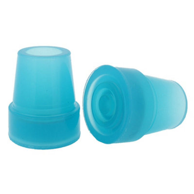 Walking Stick Rubber Ferrules - Glow in the Dark Cane Tips 19mm (3/4") - Pair