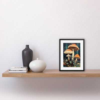 Wall Art Print Mushroom Fungi Watercolour Painting Magical Forest ...