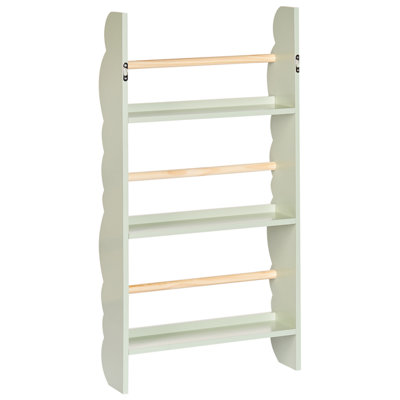 Wall Bookshelf RIGOLET 80 cm Light Green