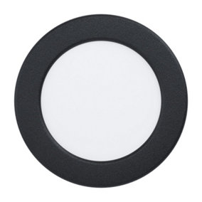 Wall / Ceiling Flush Downlight Black Round Spotlight 5.5W Built in LED