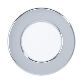 Wall / Ceiling Flush Downlight Chrome Round Recess Spotlight 2.7W LED