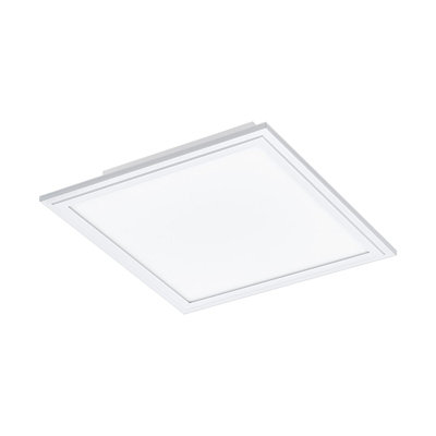 Wall / Ceiling Light White Aluminium 300mm Square Panel 16W Built in LED 4000K