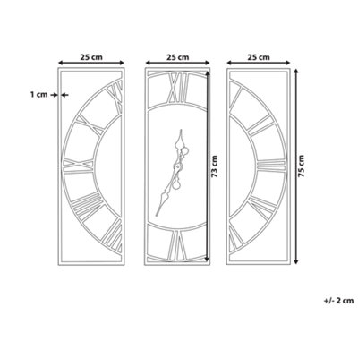 Wall Clock 75 x 75 cm Light Wood COATLAN - 3