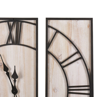 Wall Clock 75 x 75 cm Light Wood COATLAN - 6