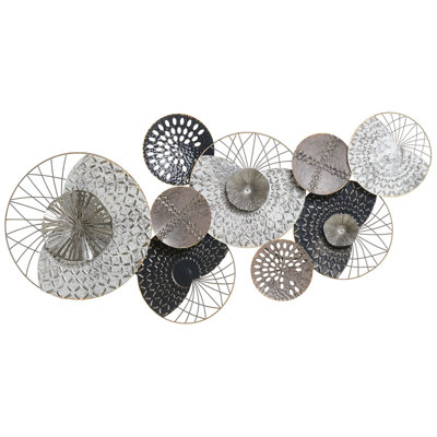 Wall Décor Black and Silver CESIUM