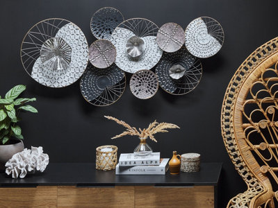 Wall Décor Black and Silver CESIUM