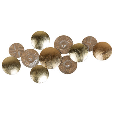 Wall Decor THALLIUM Metal 45 cm Gold