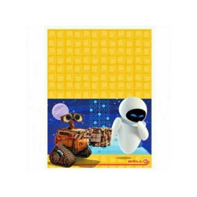 Wall-E Logo Party Table Cover Yellow/Blue/Brown (One Size)