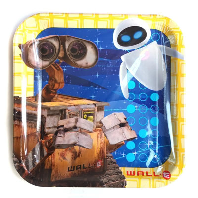 Wall-E Paper Party Plates (Pack Of 8) Multicoloured (One Size)