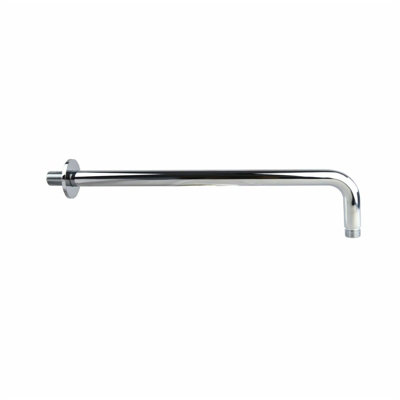 Wall Fixed Brass Mounted Bathroom 380mm Round Chrome Shower Arm For ...