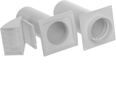 Wall Fixing Ventilation Duct Kit 125mm / 5
