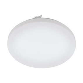 Wall Flush Ceiling Light Colour White Shade White Plastic Bulb LED 17.3W Incl
