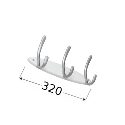 Wall Hanger For Clothes - 3 Hooks