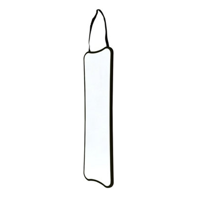 Wall Hanging Rectangular Framed Full Length Mirror with Adjustable Strap 30 x 80 cm