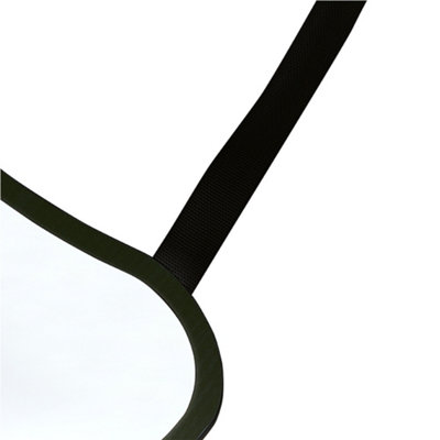 Wall Hanging Rectangular Framed Full Length Mirror with Adjustable Strap 30 x 80 cm