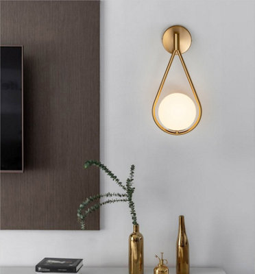 Wall Lights Indoor Wall Sconce LED E27 Gold Wall Lamp Ball 5W