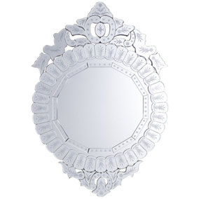 Wall Mirror 100 cm Silver CRAON