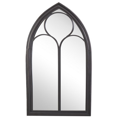 Wall Mirror 113 cm Black TRELLY