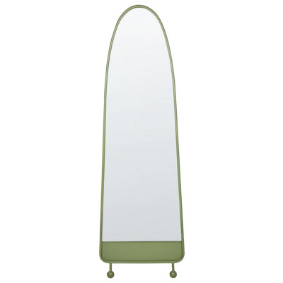 Wall Mirror 146 cm Olive Green PARNAY