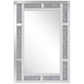 Wall Mirror 60 x 90 cm Silver AVRILLE