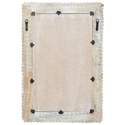Wall Mirror BAUGY 63 cm 94 cm Wood White