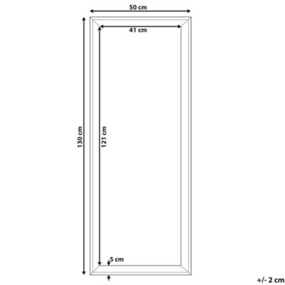 Wall Mirror BENON 50 cm 130 cm Off-White
