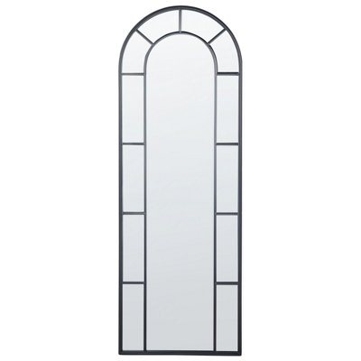 Wall Mirror CROSSES 60 cm 170 cm Metal Black