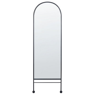 Wall Mirror JARNAGES 45 cm 145 cm Metal Black