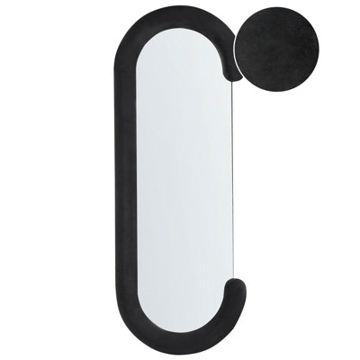 Wall Mirror LOCHES 54 cm 158 cm Velvet Black
