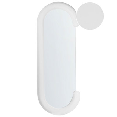 Wall Mirror LOCHES 54 cm 158 cm Velvet White