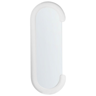 Wall Mirror LOCHES 54 cm 158 cm Velvet White