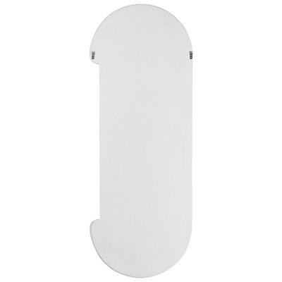 Wall Mirror LOCHES 54 cm 158 cm Velvet White