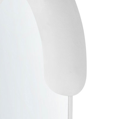 Wall Mirror LOCHES 54 cm 158 cm Velvet White