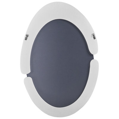 Wall Mirror MASSAY 53 cm 90 cm Velvet White