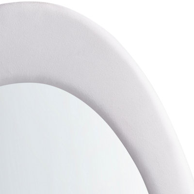 Wall Mirror MASSAY 53 cm 90 cm Velvet White