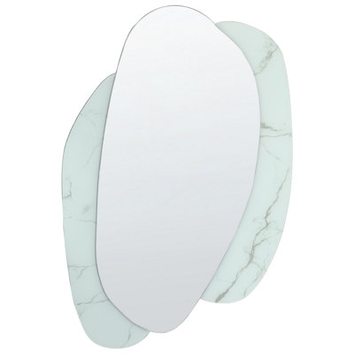 Wall Mirror PANNES 80 cm 117 cm Light Blue