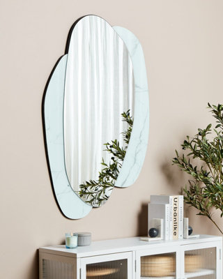 Wall Mirror PANNES 80 cm 117 cm Light Blue