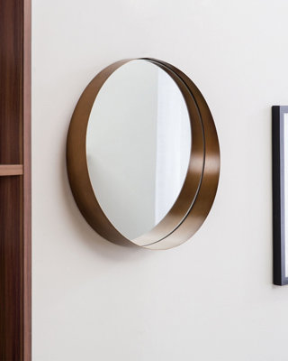 Wall Mirror PINEY 40 cm 40 cm Metal Copper