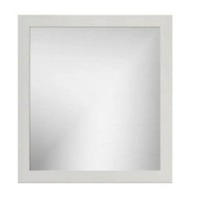 Wall Mirror Rectangle Light Grey Frame 65 x 60 cm