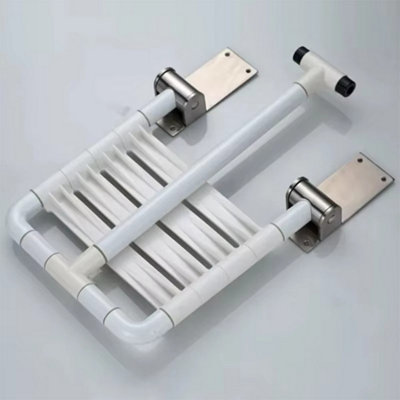 Wall Mount Folding Shower Bench Flip Up Bath Seat Non Slip Stool