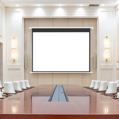 Wall Mount Motorized Electric Projector Screen for Home Theater Movie 72 Inch 4:3