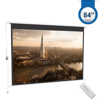 Wall Mount Motorized Electric Projector Screen for Home Theater Movie ...