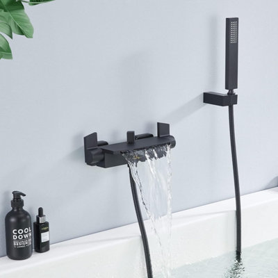 Wall‑Mounted Single‑Handle Bathtub Shower Faucet – Brass Electroplated, Triple‑Function Mixer, G1/2 & G3/4 Threads