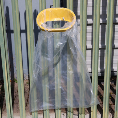 Wall Mounted Bin Bag Holder -Yellow