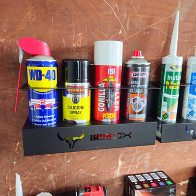 Wall Mounted Can Holder for Van & Workshop