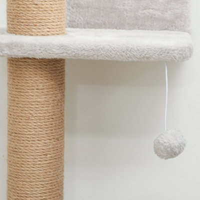 Wall Mounted Cat Shelves with 4 Climbing Platforms for Indoor