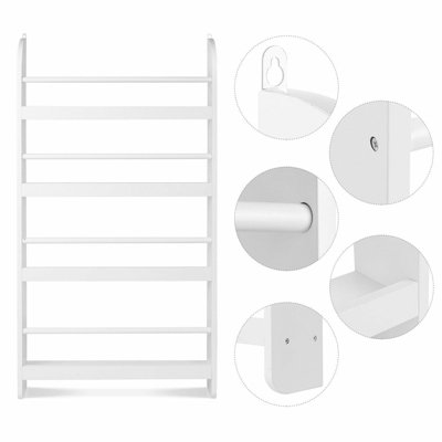Wall Mounted Childrens Bookcase Kids Display Bookshelf Storage Unit Shelving Rack - 3
