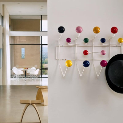 Wall Mounted Coat Rack Entryway Hanging Coat Rack Classic Metal Coat ...