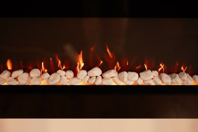 Wall Mounted Electric Fire Black - 6